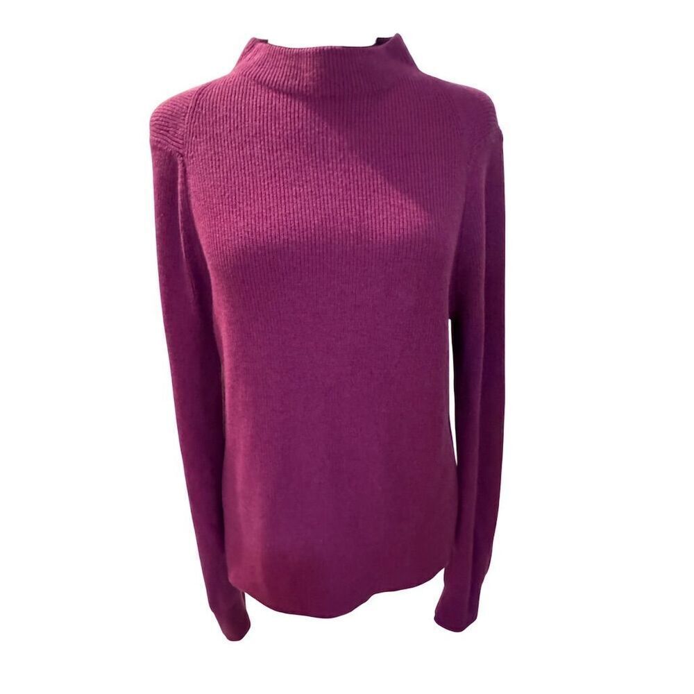 EUC Lululemon Women's Mock Turtleneck Pullover Sweater Magenta Size M